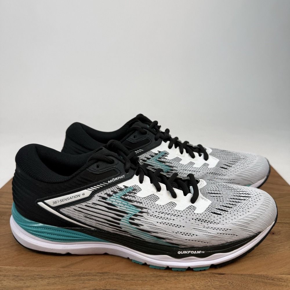 New NIB Womens 361 Degrees Sensation 4 White Athletic Running Sneakers Size 9.5